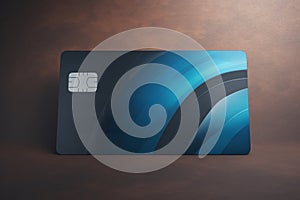 Floating Credit Cards Mockup on black background