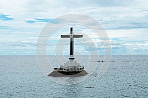 Floating Cross at the Sunken Cemetery, Philippines