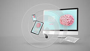 floating devices showing smart responsive website design