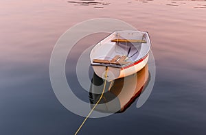 Floating dinghy photo