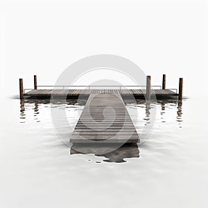 Floating dock, created with generative AI