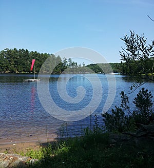 Floating Dock on Lake of Bays