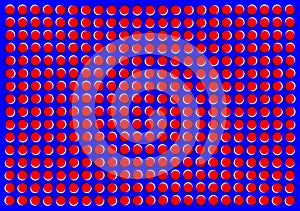 Floating dots peripheral drift illusion photo