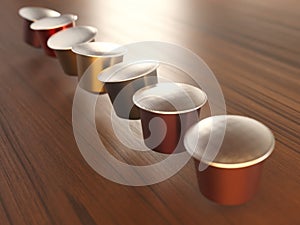 Floating Espresso Coffee Pods