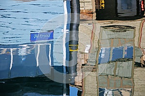 Floating house reflection