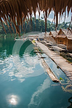 Floating houses at Chieou Laan lake