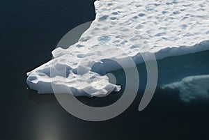 Floating ice near Antartic photo