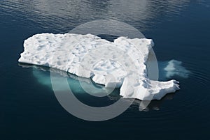 Floating ice near Antartic photo