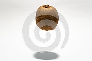 Floating kiwi fruit. Creative fruit concept