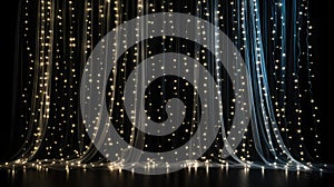 floating light on black background