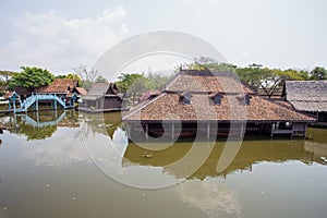 Floating Market in Ancient City Park, Muang Boran, Samut Prakan province, Thailand