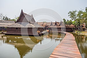 Floating Market in Ancient City Park, Muang Boran, Samut Prakan province, Thailand