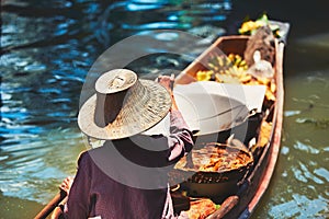 Floating market in Bangkok