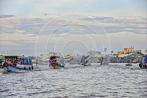 Floating market, Mekong Delta, Can Tho, Vietnam