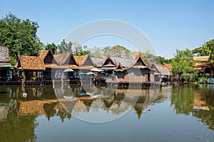 Floating market in Mueang Boran