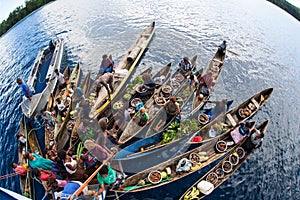 Floating Market in Solomon Islands