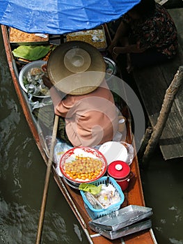 Floating market in thailand