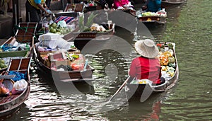 Floating market thailand