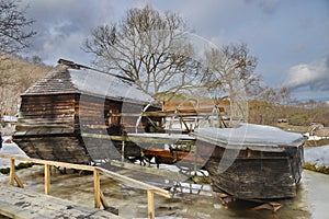 Floating mill in the ASTRA Sibiu museum, Romania.