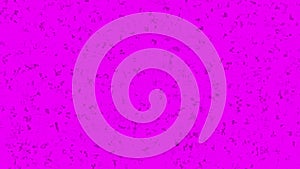 Floating miniature motes on a bright pink background, seamless loop. Animation. Randomly dynamically moving particles as