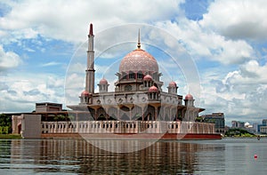 Floating Mosque in Putrajaya Malaysia