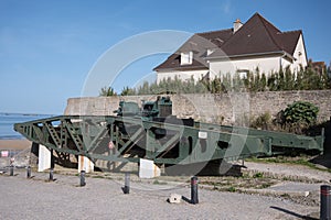 floating pontoon bridge was used as part of Mulberry B during Operation Overlord.