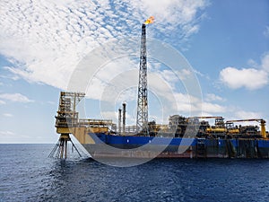 Floating production storage and offloading FPSO vessel, oil and gas indutry photo