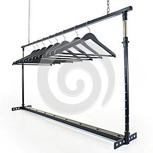 Floating rack isolated on white background