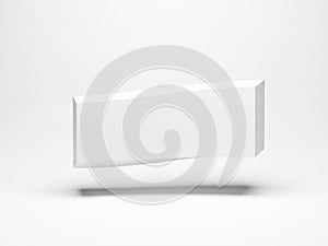 Floating rectangle icon isolated on white background