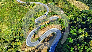 Floating road of Nan province in northern Thailand