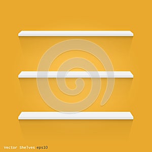 Floating Shelves, Vector Illustration