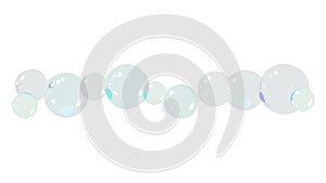 Floating Soap Bubbles, Playful Abstract Elements, vector design Generative AI