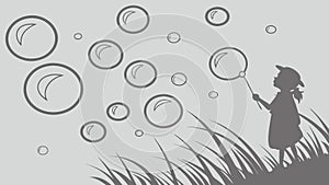 Floating Soap Bubbles Transparent Background, vector design Generative AI