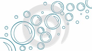 Floating Soap Bubbles, Whimsical Transparent Design, vector design Generative AI