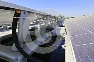 Floating Solar PV System Close up View