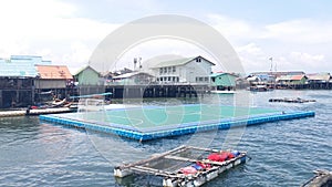 Floating stadium at Panyee