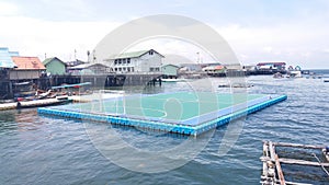 Floating stadium at Panyee