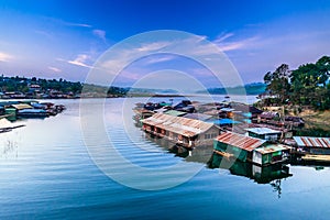 Floating Town in Sangklaburi