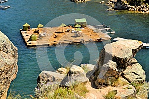 Floating Uros islands, lake Titicaca, Bolivia/Peru