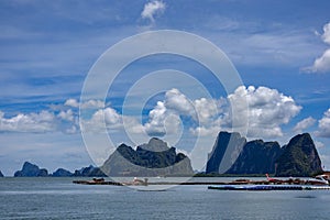 Floating village, Panyi island, Pang Nga Thailand