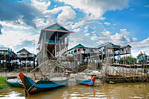 Floating village on Tonle Sap