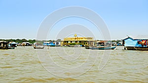 Floating village on Tonle Sap Lake, Siem Reap Province, Cambodia