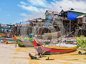 Floating village, Tonle Sap lake, Siem Reap Province, Cambodia