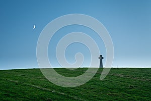 Flodden Field Cross and Moon