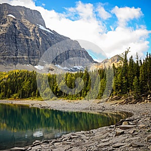 Floe Lake in Kootenay National Park British Columbia