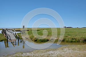 the Flood came quickly,Eiderstedt peninsula,Sankt Peter-Ording,North Sea,North Frisia,Germany