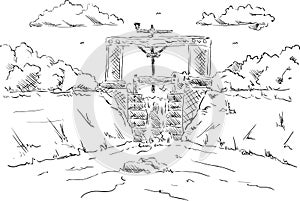 Flood gate at the pond