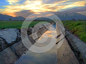 Flood Irrigation Ditch