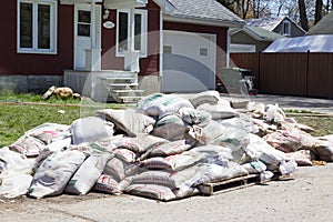 Flood in Laval West, Quebec