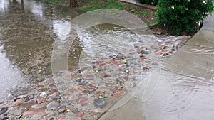 Flood overflow, monsoon season in Phoenix AZ